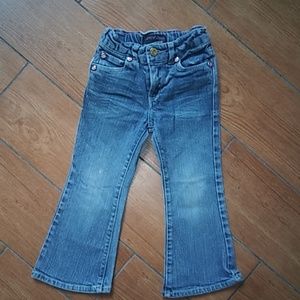 Toddler Girls Cute Bell Bottom Levi Denim